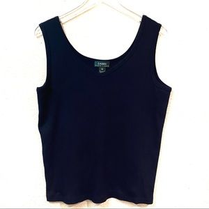 Lauren Ralph Lauren Ribbed Blue Tank Top size 1X